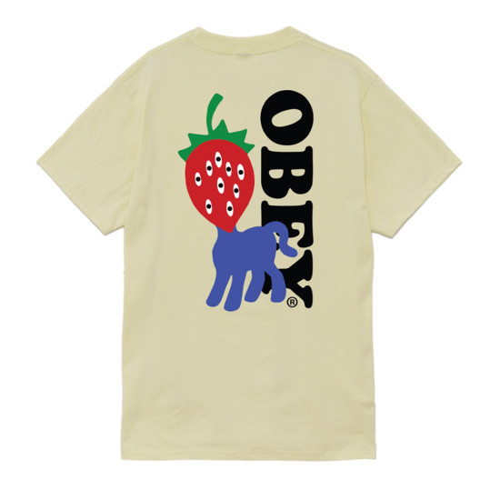Obey Ανδρική κοντομάνικη μπλούζα Obey Strawberry Tee Obey Ανδρική κοντομάνικη μπλούζα Obey Strawberry Tee
